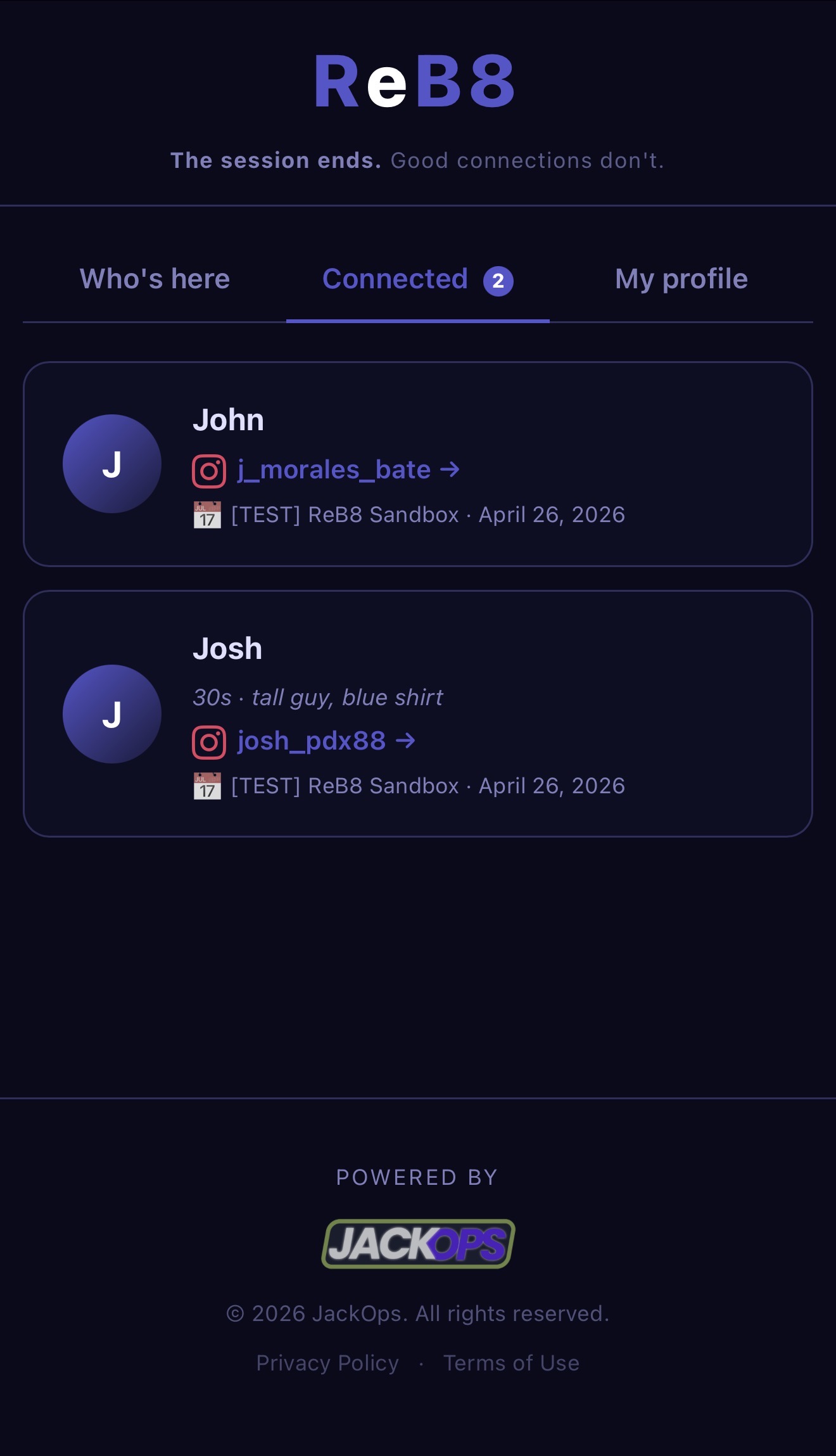 Mutual connections